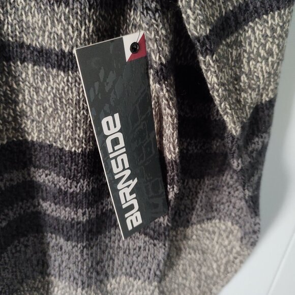 Burnside Crew Neck Striped Long Sleeve Sweater - Picture 9 of 9